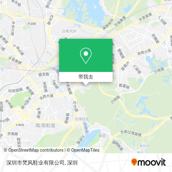 深圳市梵风鞋业有限公司地图