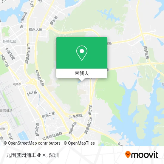 九围蔗园浦工业区地图