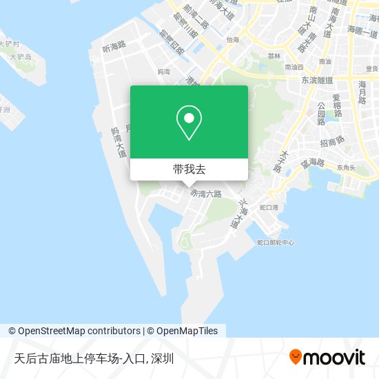 天后古庙地上停车场-入口地图