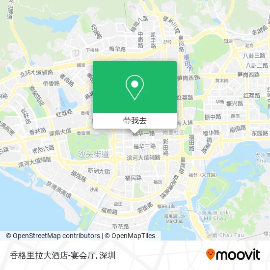 香格里拉大酒店-宴会厅地图