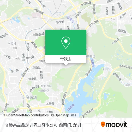 香港高品鑫深圳表业有限公司-西南门地图