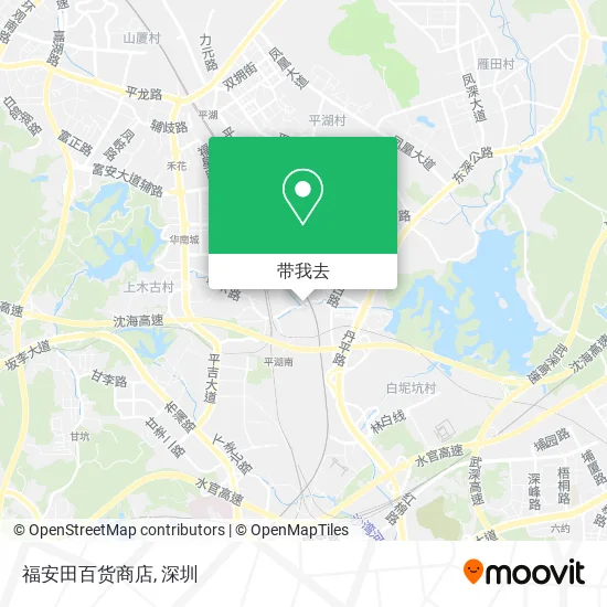 福安田百货商店地图