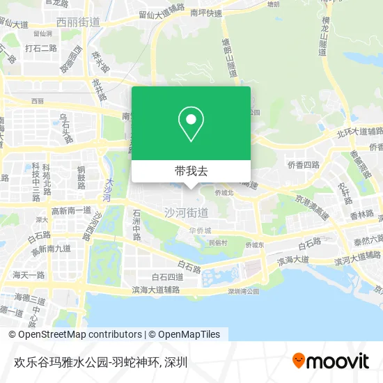 欢乐谷玛雅水公园-羽蛇神环地图
