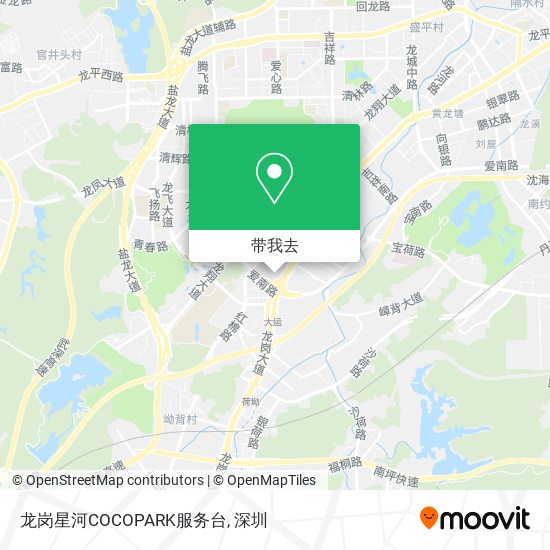 龙岗星河COCOPARK服务台地图