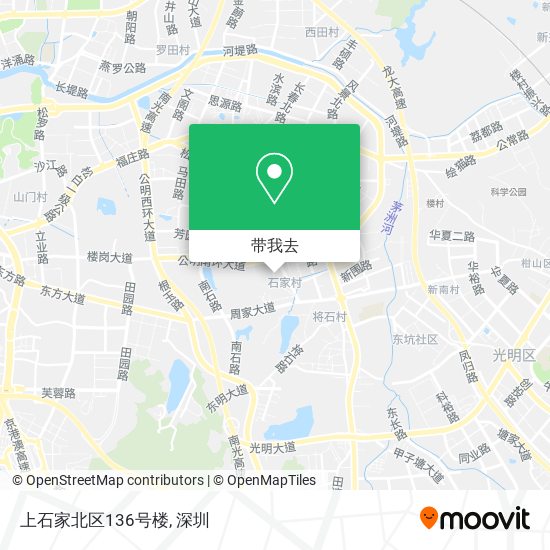 上石家北区136号楼地图