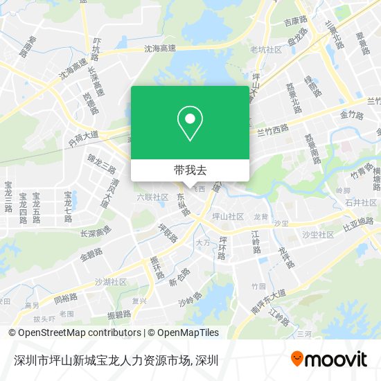 深圳市坪山新城宝龙人力资源市场地图