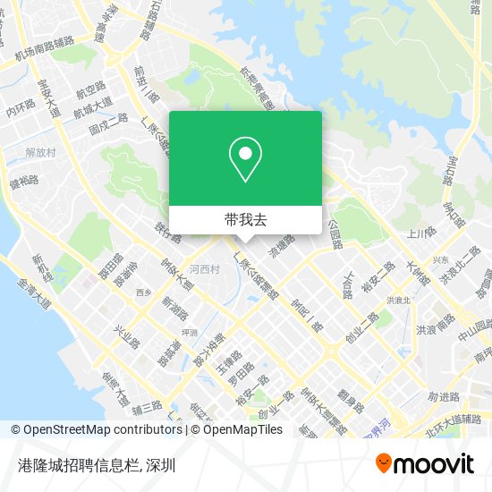 港隆城招聘信息栏地图