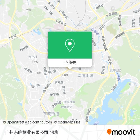 广州东临框业有限公司地图