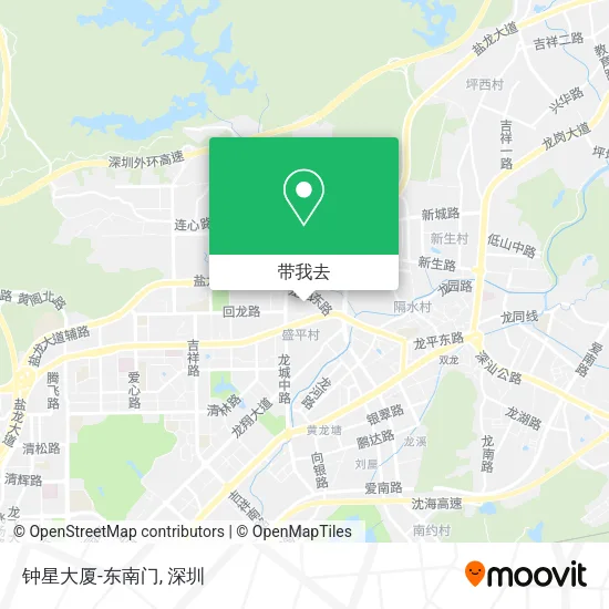 钟星大厦-东南门地图