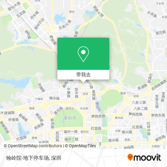 翰岭院-地下停车场地图