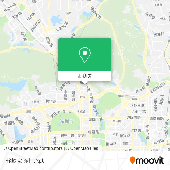 翰岭院-东门地图