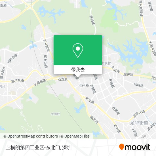 上横朗第四工业区-东北门地图