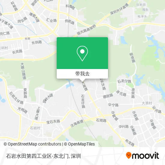 石岩水田第四工业区-东北门地图
