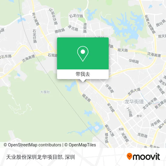 天业股份深圳龙华项目部地图