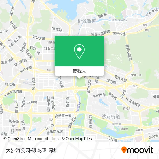 大沙河公园-缀花廊地图
