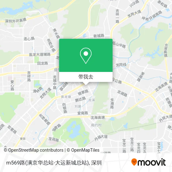 m569路(满京华总站-大运新城总站)地图