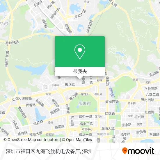 深圳市福田区九洲飞旋机电设备厂地图