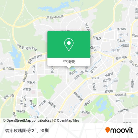 碧湖玫瑰园-东2门地图