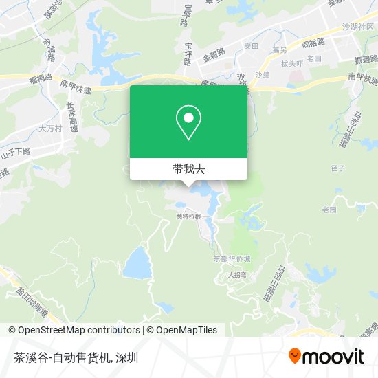 茶溪谷-自动售货机地图