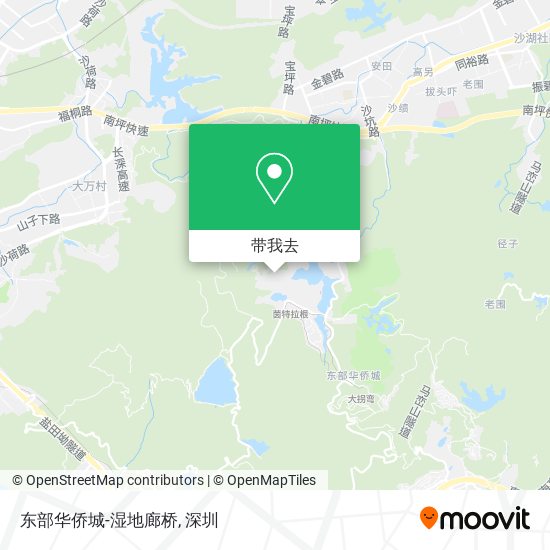 东部华侨城-湿地廊桥地图