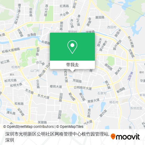 深圳市光明新区公明社区网格管理中心根竹园管理站地图