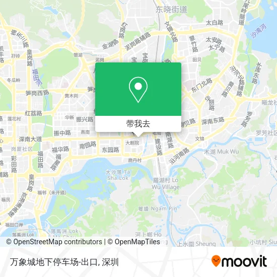 万象城地下停车场-出口地图