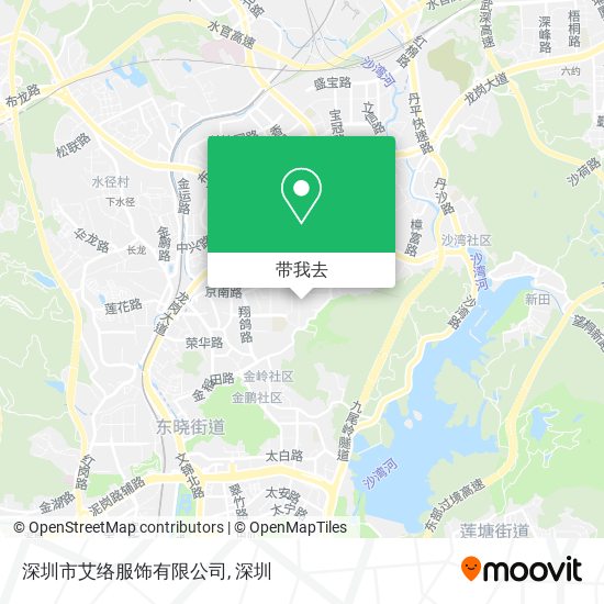 深圳市艾络服饰有限公司地图