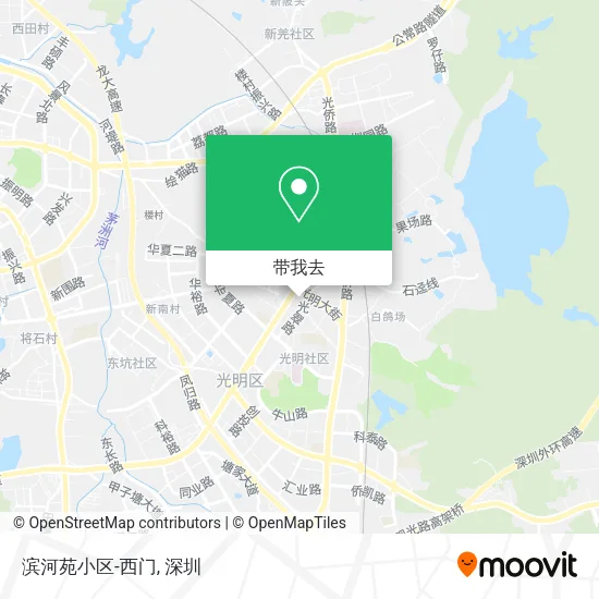 滨河苑小区-西门地图