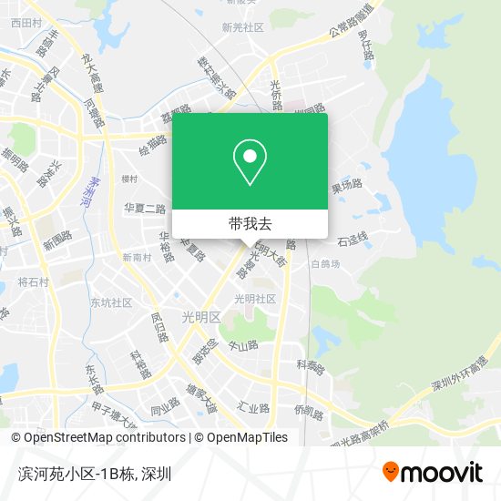 滨河苑小区-1B栋地图
