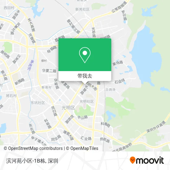 滨河苑小区-1B栋地图