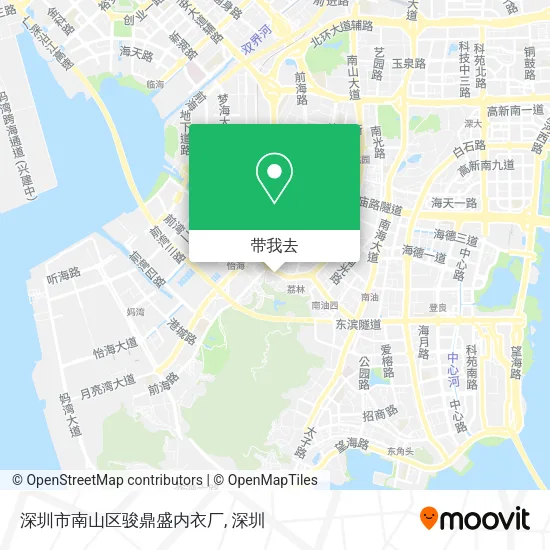 深圳市南山区骏鼎盛内衣厂地图