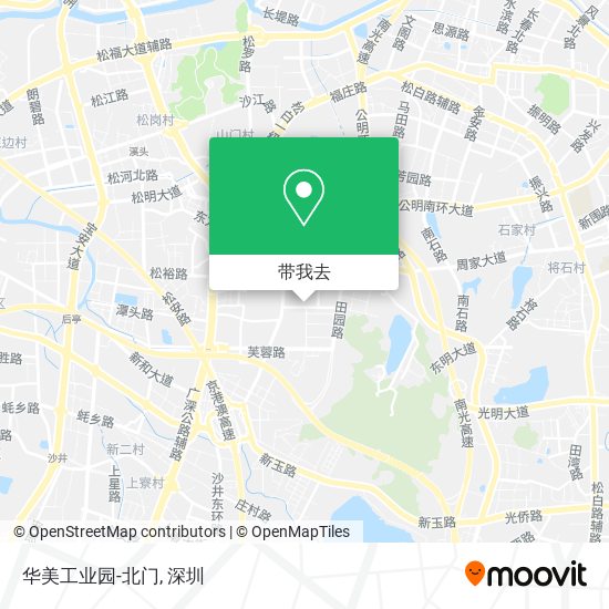 华美工业园-北门地图