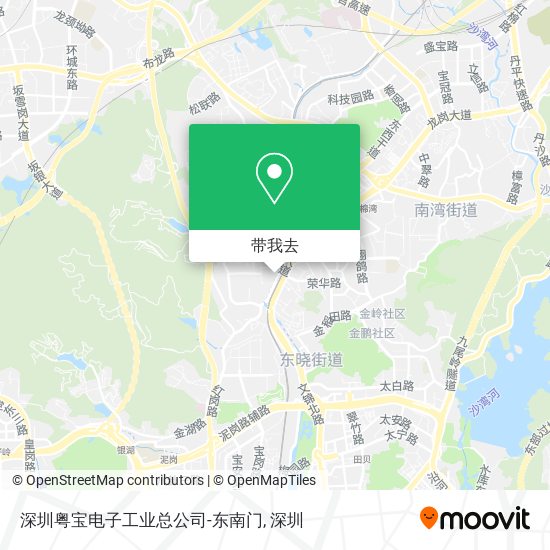 深圳粤宝电子工业总公司-东南门地图