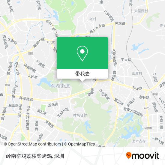岭南窑鸡荔枝柴烤鸡地图