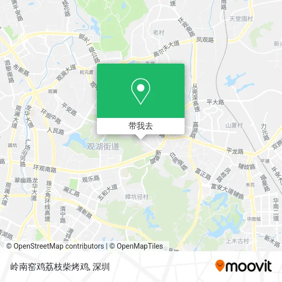 岭南窑鸡荔枝柴烤鸡地图