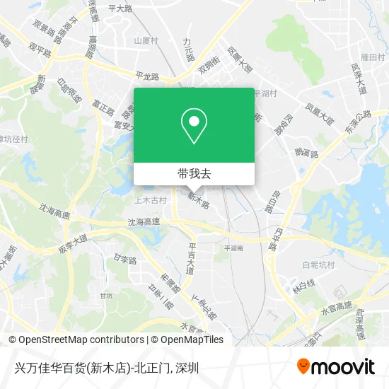 兴万佳华百货(新木店)-北正门地图