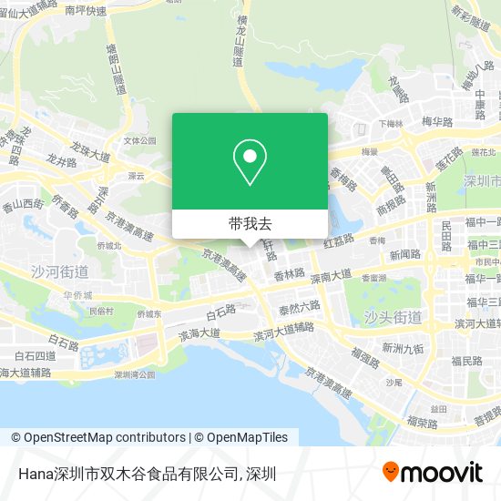 Hana深圳市双木谷食品有限公司地图