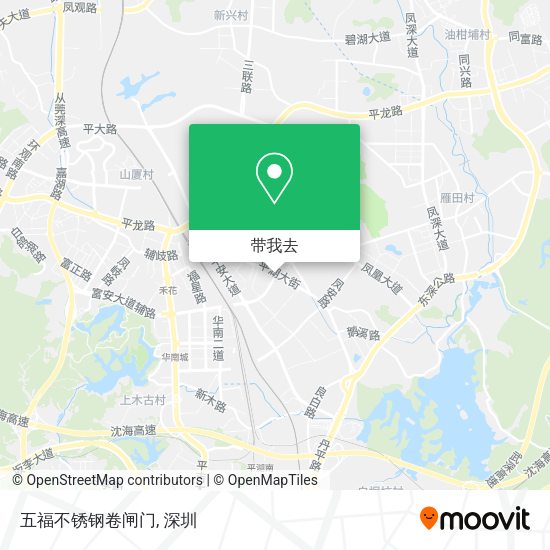 五福不锈钢卷闸门地图