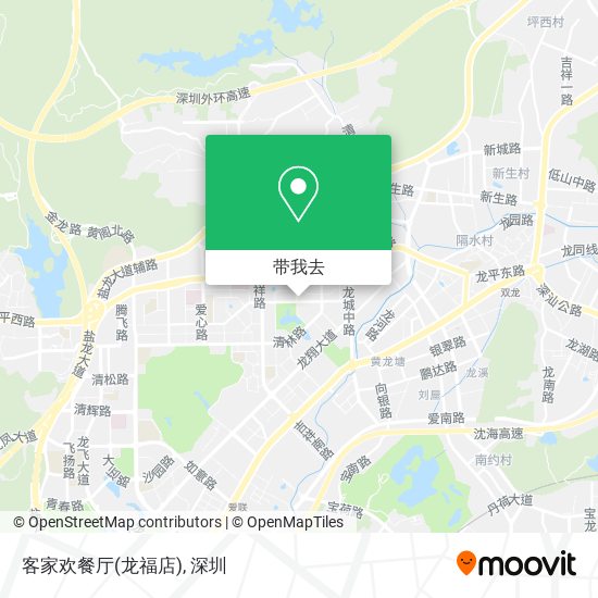 客家欢餐厅(龙福店)地图