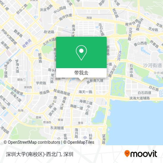 深圳大学(南校区)-西北门地图