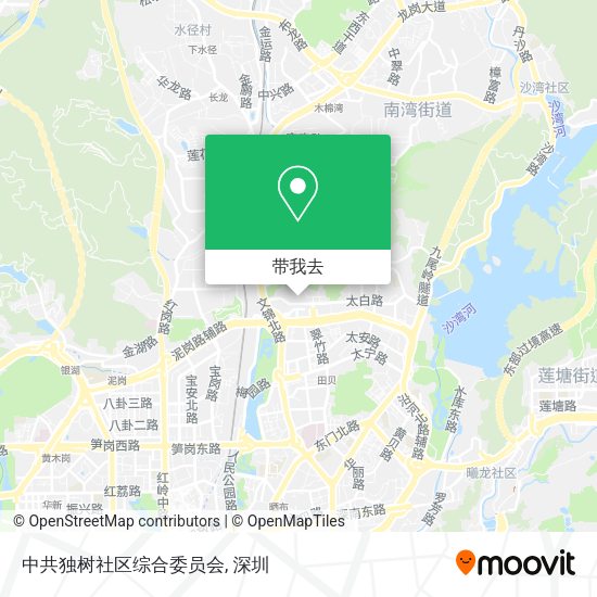 中共独树社区综合委员会地图