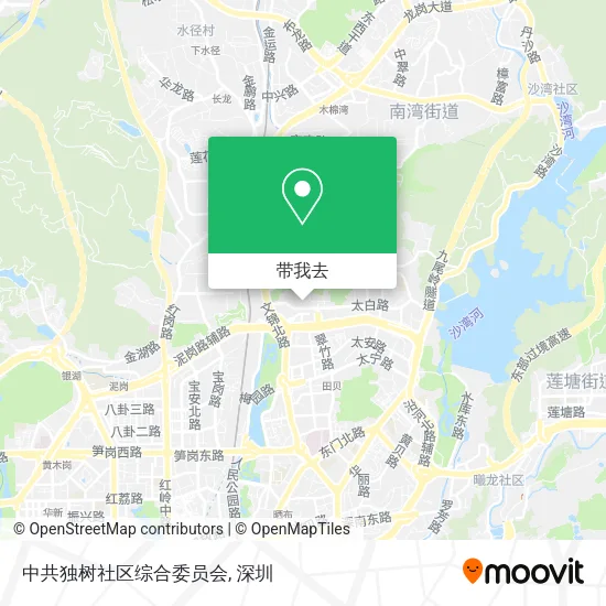 中共独树社区综合委员会地图