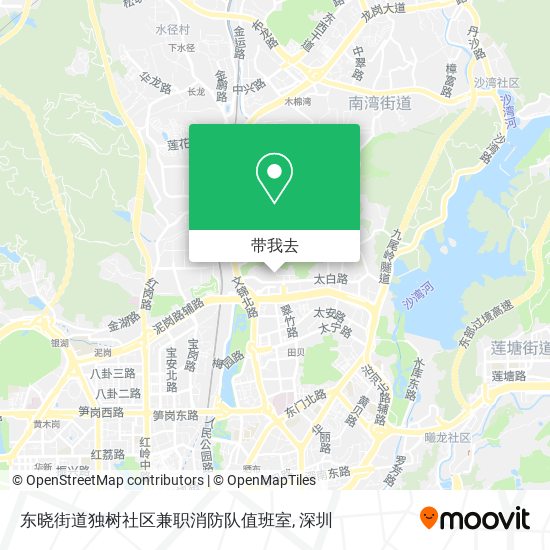 东晓街道独树社区兼职消防队值班室地图