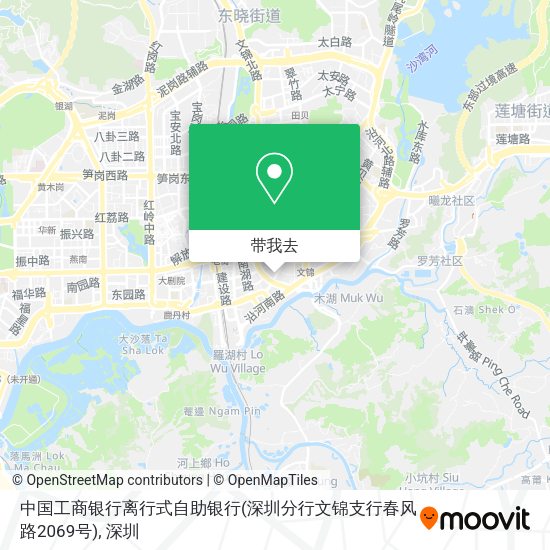 中国工商银行离行式自助银行(深圳分行文锦支行春风路2069号)地图
