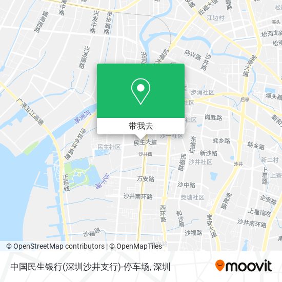 中国民生银行(深圳沙井支行)-停车场地图