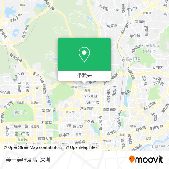 美十美理发店地图