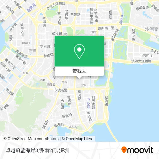 卓越蔚蓝海岸3期-南2门地图