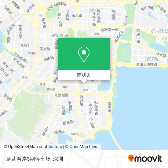 蔚蓝海岸3期停车场地图
