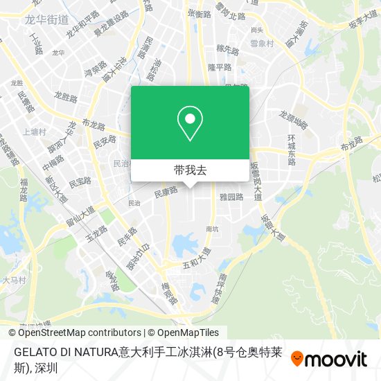 GELATO DI NATURA意大利手工冰淇淋(8号仓奥特莱斯)地图