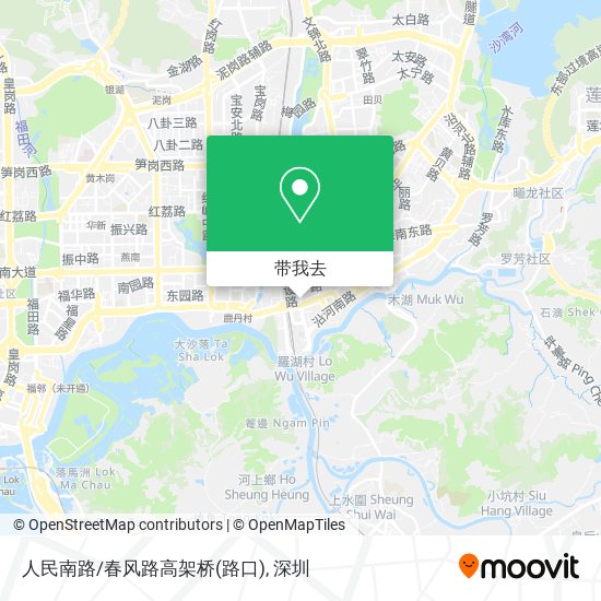 人民南路/春风路高架桥(路口)地图